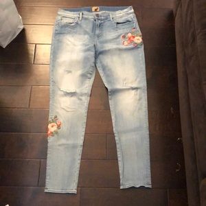 Driftwood Embroidered Jeans